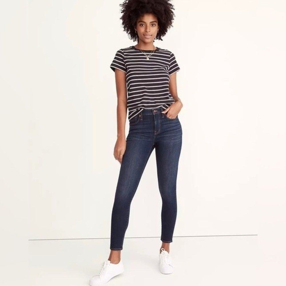 Madewell‎ 9" Mid-Rise Skinny Jeans in Blayton Wash: TENCEL™ Denim Edition New